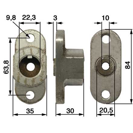 Unášač noža 748-0323, 948-0323 pre MTD