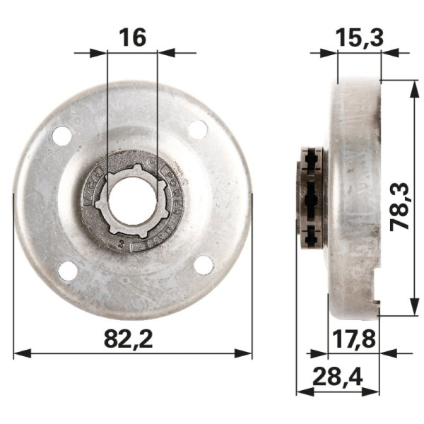 Reťazovka 105772X pre Husqvarna 362, 365, 371, 372, Jonsered 2065, 2071, 2165