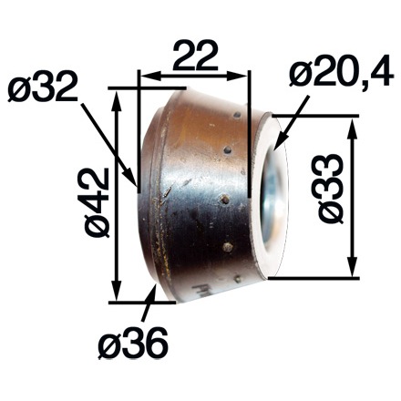 Silentblok 11117909915 pre Stihl 050, 051, 075, 076, TS50, TS510, TS760, FS20