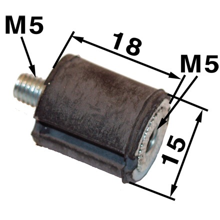 Silentblok 501530501 pre Husqvarna 44, 61, 162, 266, 268, 272, 272XP, 444