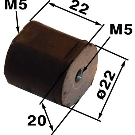 Silentblok 11207909600 pre Stihl 010, 011, 012, 019, MS 190T, MS 191T