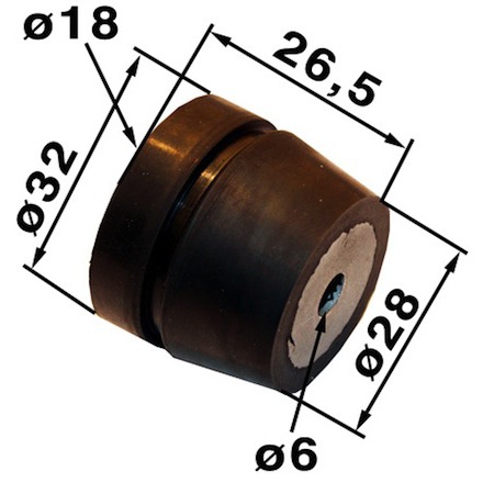 Silentblok 11257909906 pre Stihl 034, 036, 044, 046, 064, 066, MS340, MS360, MS440, MS460, MS640....