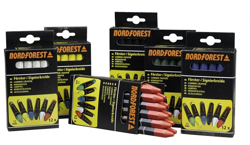 Lesnícka krieda NORDFOREST modrá 12 ks