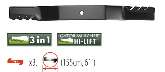 96-346 Nôž pre Grasshopper 155 cm - 61”