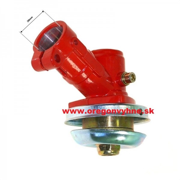 Uhlový prevod Ø28 mm x 4 zubový Červený