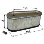 Vzduchový filter 36356 pre Tecumseh - OHV16, OHV17, OHV110, OHV115, OHV125, OHV130, OHV150, OHV175