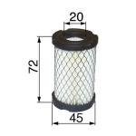 Vzduchový filter okrúhly pre Tecumseh - TVS, ECV, H 35, LAV50, LEV, LV, OVRM, TC, TCH, TVS, TVXL...