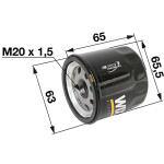 Olejový filter 15400PFB014, 15400PFB004, 15400PJ7015 pre Honda GCV 520, GCV 530, GXV 520, GXV 530