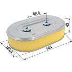 Filter 17210ZA0506, 17211ZA0702 pre Honda GX 360 K1, HT 3813, HT 4213