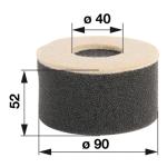 Vzduchový filter okrúhly pre Tecumseh - HH70, HM70, H80, HM80, H50, H70, TVM 125 - 140, V40 - V70