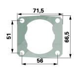 Tesnenie valca 41280292300 pre Stihl FS400, FS450, FS480, SP400, SP450, SP451, SP481, FR350, FR450