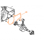 č.25 Tesnenie bloku motora 1143 029 0500 pre Stihl MS241 C