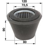 Vzduchový filter s predfiltrom 207-32606-18 okrúhly pre Robin EY 25, EY 27, EY 40 D, W1-390